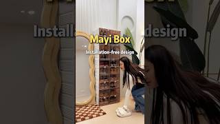 Mayi Box Multifunctional Stackable Shoe Organizer with Magnetic Door #shoebox #shoestorage #shoerack