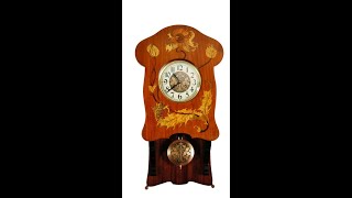 #1906 Friedrich Mauthe wall clock #AntiqueClocksDepot #mauthe #germanclock #artdecoclock #artdeco