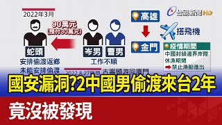 國安漏洞？2中國男偷渡來台2年 竟沒被發現