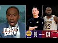 FIRST TAKE | Lakers SUCK! - Stephen A. reacts to LeBron & JJ Redick getting smoked by 41 by the Heat