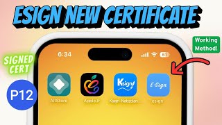 NEW Esign iOS Certificate! : Install IPA Files on iPhone/iPad No PC Needed