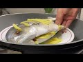 steamed fish with ginger and soy sauce chinese style steamed pompano