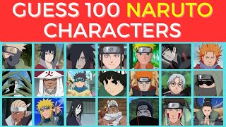 Guess 100 NARUTO Characters WITH OPTIONS - 4 seconds each