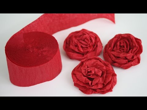 How to Make Twisted Crepe Paper Roses How to Make Twisted Crepe Paper Roses