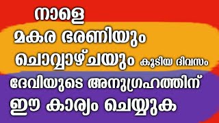 നാളെ മകര ഭരണിയും ചൊവ്വാഴ്ചയും കൂടിയ ദിവസം ദേവിയുടെ അനുഗ്രഹത്തിന്  ഈ കാര്യം ചെയ്യുക | makara bharani