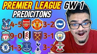 Premier League Predictions Match Week 1 | PL Predictions ft. Arsenal, Liverpool, Manchester united
