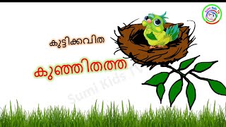 കുഞ്ഞിതത്ത കുട്ടിക്കവിത|  kunjithatha song | kuttikkavitha | Malayalam Poem for Kids | thathamma