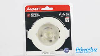 Spot Led Redondo Branco 5w - Avant