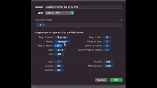 Date Format in Numbers App in Mac
