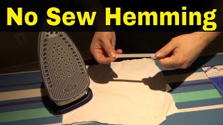 How To Use Iron On Tape For No Sew Hemming-Tutorial