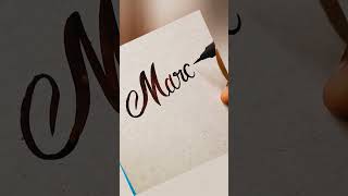 Marcia Name ASMR Brush Calligraphy #márcia   #viral #viralvideo #viralshorts #viralshort #romantic