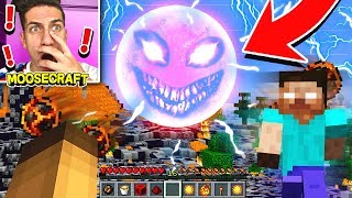 minecraft lunar moon and red sun