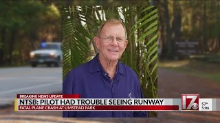 Pilot unable to see RDU runway before fatal crash in Umstead Park, report says