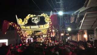 平成27年松原八幡神社前夜祭（妻鹿屋台②）