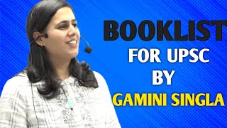 Booklist for upsc by Upsc Topper Rank 3 Gamini Singla!! #upsc #iastopper