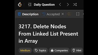 3217. Delete Nodes From Linked List Present in Array || Java || LogicBytesbyAK