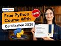Free Python Course With Certification 2026 | Learn Python Online For Free | SkillUp | Simplilearn