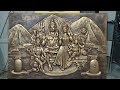 shiv parwati fibre wall relief mural wall hanging home decor item