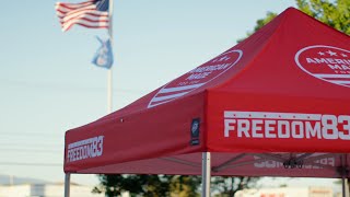 E-Z UP® Freedom83™ Made In USA Instant Shelter