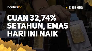 Cuan 32,74% Setahun, Harga Emas Antam Hari Ini Naik Landai (10 Feb 2024) | KONTAN Harga Emas ANTAM