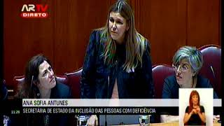 08-03-2019 - Debate Parlamentar | Estatuto do cuidador informal | Ana Sofia Antunes