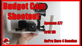 Budget Action Cam Shootout - Apeman A77 vs Drift HD vs GoPro Hero 4 Session