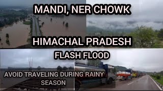 ner chowk, Mandi flash flood || far away || Mandi #himachalrain #flash #flood Himachal Pradesh
