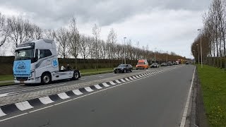 Truckrun Spijkenisse 2017: Doortocht Droespolderweg Rozenburg ZH! - 01/04/17