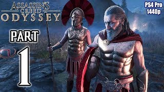 ASSASSIN'S CREED ODYSSEY (PS4) Walkthrough PART 1 No Commentary [Full Game] @ 1440p ✔
