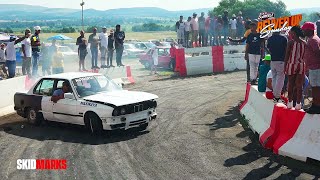 Austin spinning Eric Maswaya's BMW E30