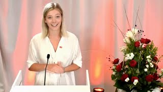 Lisa Nåbo avslutar kongressen 2021 och linjetalar | SSU