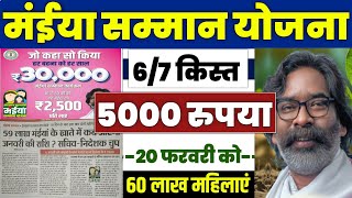 👩 झारखंड मंईया सम्मान योजना ₹5000 | maiya samman yojana 2500 kab aayega | maiya samman 6 kist