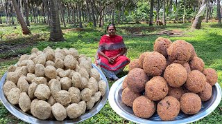 SNACKS RECIPE I கிராமத்து சோயா கோலா உருண்டை  I  Soya Chunks Balls Prepared by Sister in Village