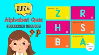 Alphabet for Children Quiz | Learning video for kids | Free Alphabet Flashcards | Uppercase Letters