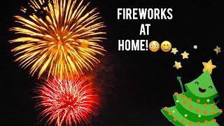 Random FIREWORKS @ Home! | Vlogmas #13