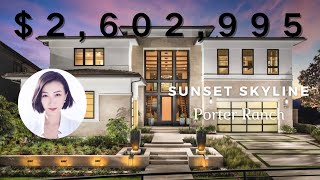 【琨妮说-新盘详解】Porter Ranch Skyline 3号户型Sunset ｜大挑空+ 双侧楼梯｜对称美学 设计独特