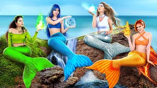 ¡Sirenas de Fuego, Agua, Aire y Tierra! / ¡Los Cuatro Elementos en la Universidad!