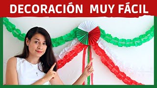 🟢⚪🔴𝗗𝗲𝗰𝗼𝗿𝗮𝗰𝗶𝗼́𝗻 para 𝗙𝗜𝗘𝗦𝗧𝗔𝗦 𝗣𝗔𝗧𝗥𝗜𝗔𝗦 | Manualidades | Diy | Adornos para 𝟭𝟱 𝗱𝗲 𝘀𝗲𝗽𝘁𝗶𝗲𝗺𝗯𝗿𝗲 guirnaldas