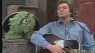 Johnny Cash on Sesame Street!