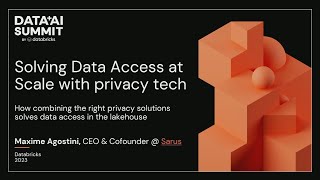 Combining Privacy Solutions to Solve Data Access at Scale