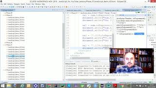 JavaScript - Lesson 7 by using ECLIPSE IDE