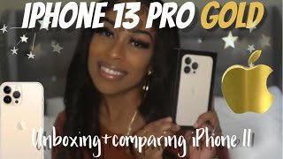  IPHONE 13 PRO 256 GB GOLD UNBOXING + CAMERA TEST + ACCESSORIES