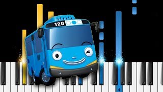Tayo the Little Bus - Opening Theme Song - Piano Tutorial / Piano Cover