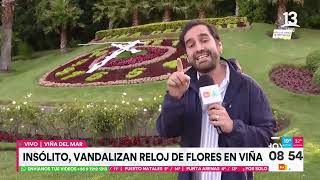 Vandalizan Reloj de Flores en Viña del Mar: Reparación costaría $8 millones | Tu Día | Canal 13