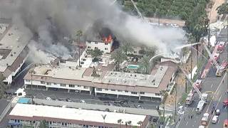Massive apartment complex fire near UC Riverside displaces 150 people