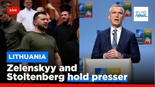 Zelenskyy and NATO chief Stoltenberg hold presser