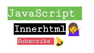 Java-script innerhtml Output In HTML|Java-script innerhtml onclick event example|2020