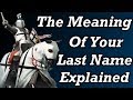 What Your Last Name Means