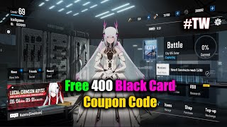 Punishing Gray Raven Free 400 Black Card Coupon Code TW