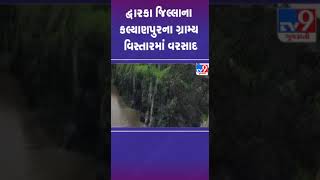 દ્વારકા જિલ્લાના કલ્યાણપુરના ગ્રામ્ય વિસ્તારમાં વરસાદ | #dwarka #gujaratrain #tv9gujarati #shorts